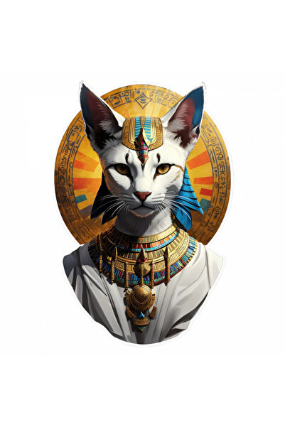 INOVATIX Σετ 8 τεμαχίων, Αυτοκόλλητο με τον Αιγύπτιο Θεό Bastet, INOVATIX®. 6...