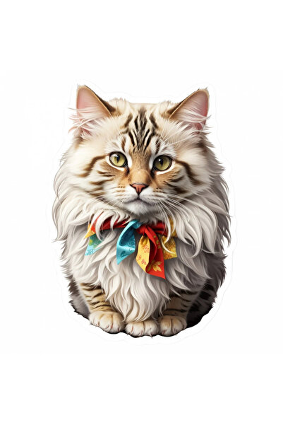 INOVATIX Σετ 8 τεμαχίων, Αυτοκόλλητο Γάτας Ragamuffin με Φιόγκο, INOVATIX®. 6...