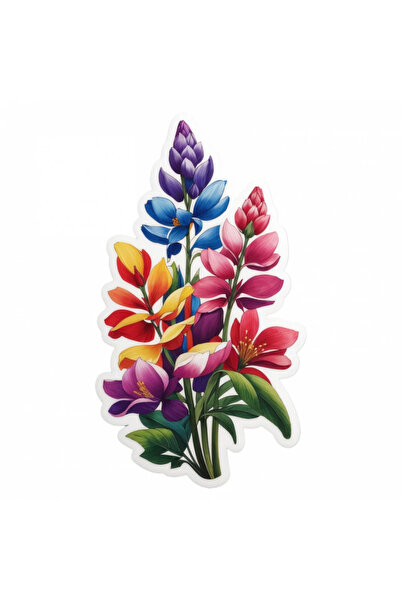 INOVATIX Set de 8 autocolante buchet de lupin, INOVATIX®. 6 cm