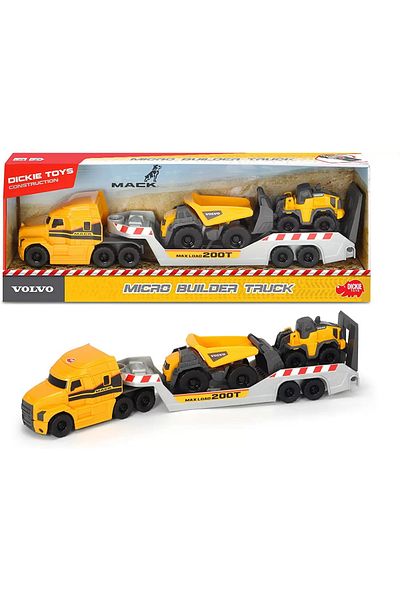 Simba VOLVO MACK TRAILER WITH DUMP TRUCK AND TRACTOR