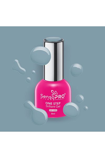 SensoPRO Milano Oja semipermanentă Brilliant într-un singur pas, 8 ml, Inspire Blue #23