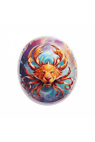 INOVATIX Set de 8 piese, autocolant scorpion, simbol zodiacal scorpion, INOVATIX®. 6 cm
