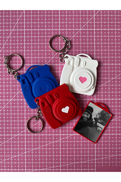 Figuva سلسلة مفاتيح Instax Mini مع إطار صور / مفردة / سلسلة مفاتيح هدية