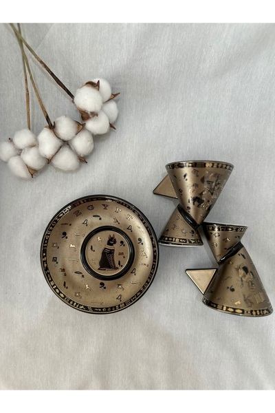 Fathy Mahmoud Egypt Cat 2'li Kahve Fincan Takımı