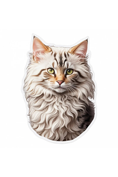 INOVATIX Set de 8 bucăți, autocolant Laperm Cat, INOVATIX®. 6 cm