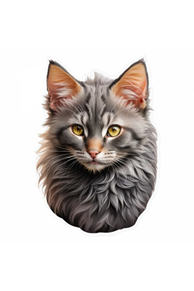 INOVATIX Σετ 8 τεμαχίων, αυτοκόλλητο γάτας Lykoi, INOVATIX®. 6 εκ.