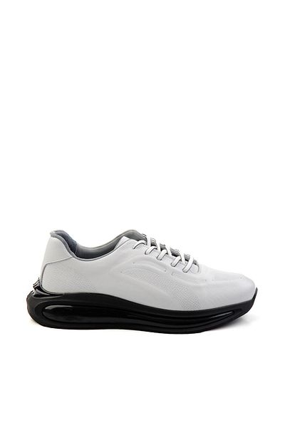 Bambi Λευκό Δερμάτινο Ανδρικό Sneaker E01084212003