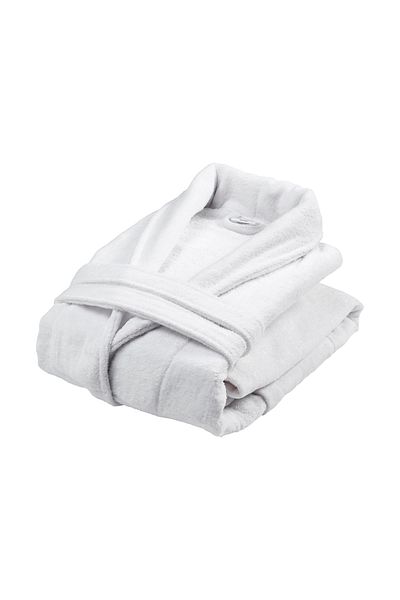 Donetella Unisex Bathrobe 100% Cotton Velour Large & Extra Large, 400 GSM, Ankle-Length with Shawl Collar