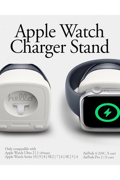 Spigen Classic C1 Charger Stand Apple Watch Ultra 2/1, 10/9/8/SE2/7/6/SE/5/4 - Graphite