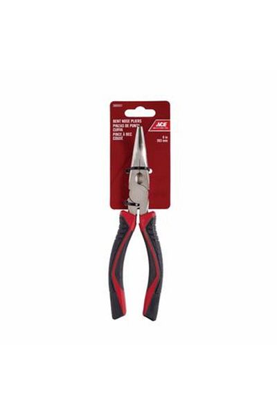 ACE Steel Bent Nose Pliers W/TPR Grip (20 cm)