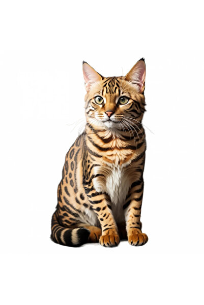 INOVATIX Комплект от 8 части, стикер за бенгалска котка, INOVATIX®. 6 см