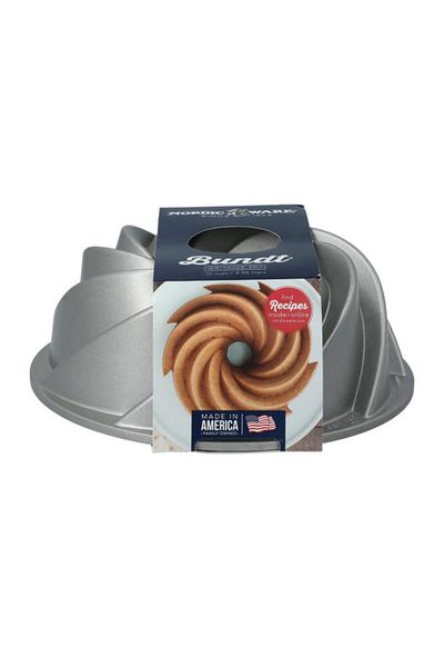 Generic NORDIC WARE Nordic Ware 10-Cups Heritage Bundt Pan Silver 80637