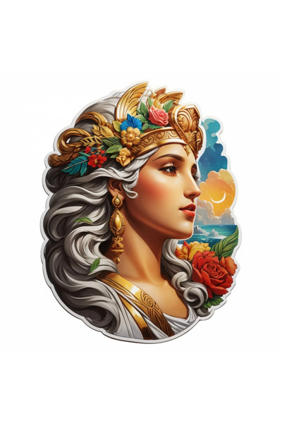 INOVATIX Σετ 8 τεμαχίων, Αυτοκόλλητο Θεάς Ήρας, INOVATIX®. 6 εκ.