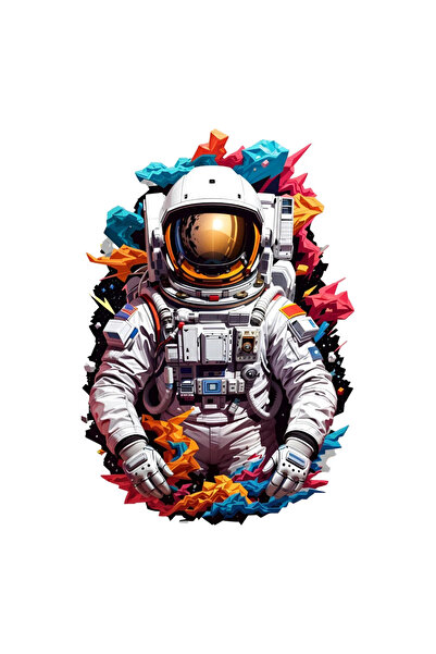 INOVATIX Set de 8 piese, autocolant astronaut, INOVATIX®. 6 cm