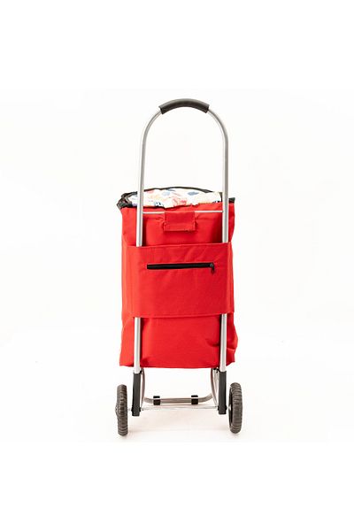 Master Shopping Cart, 2 Wheels, 28 L, Red
