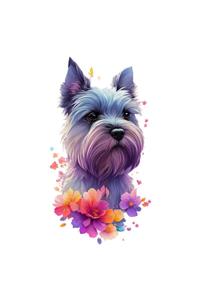 INOVATIX Set de 8 piese, autocolant Schnauzer, INOVATIX®. 6 cm