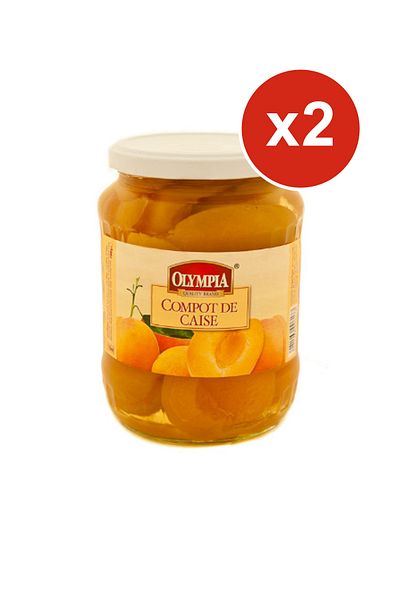 Olympia Apricot Compote 700 G X2pcs