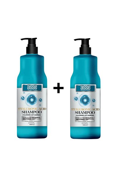 asse Set 1+1 Hair Shampoo with Asse Hyaluronic Acid - 2000 ml