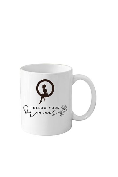 OEM Cana din ceramica haioasa Follow your Dream, model motivationa/inspirational, 330 ml
