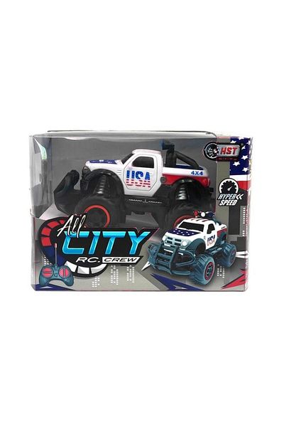 Generic HST Hyper Speed USA All City Crew Remote Control Truck White and Black 6146A-H6