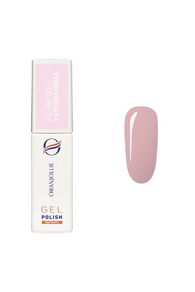 Intisimo Oja semipermanentă, profesională, ojă gel, cod KU-M03, 12ml, lucioasă, roz