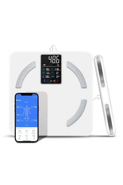 NeoHGS Cantar Electronic inteligent Professional, 18 indici corporali, 8 senzori, Display LCD, Bluetooth