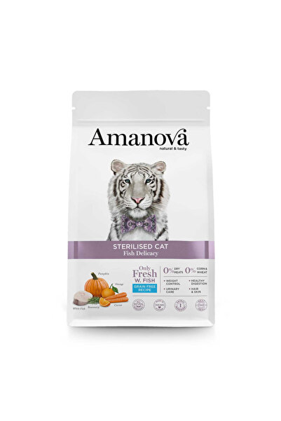 Amanova سمكة معقمة للقطط 1.5 كجم