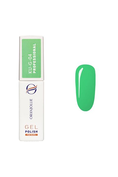 Intisimo Oja semipermanentă, profesională, ojă gel, cod KU-G04, 12ml, lucioasă, verde