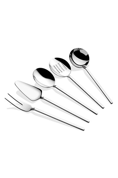 Dame Marie Carre 5 Piece Ladle Set Silver
