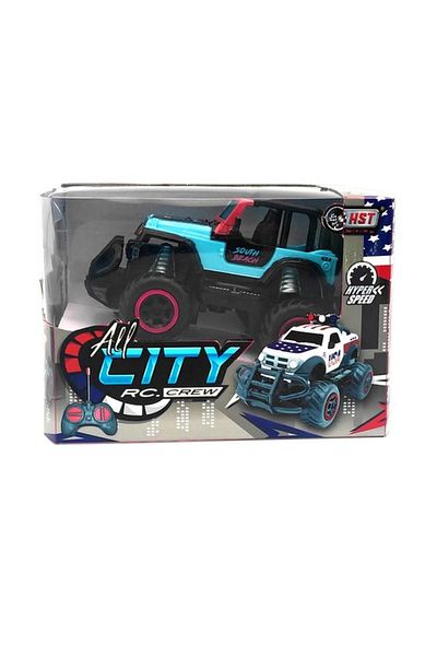Generic HST Hyper Speed South Beach All City Crew Remote Control Truck Blue and Black 6146A-H5