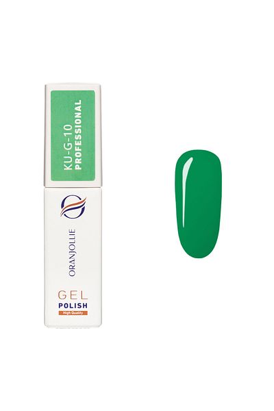 Intisimo Oja semipermanentă, profesională, ojă gel, cod KU-G10, 12ml, lucioasă, verde