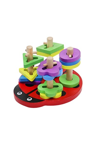 ISO TRADE Jucărie educativă, gargarita, din lemn Iso Trade, diferite forme, 1...