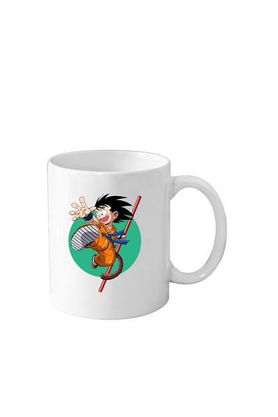 OEM Cana din ceramica haioasa desene animate vechi, 330 ml, alba, tematica Anime Japonia