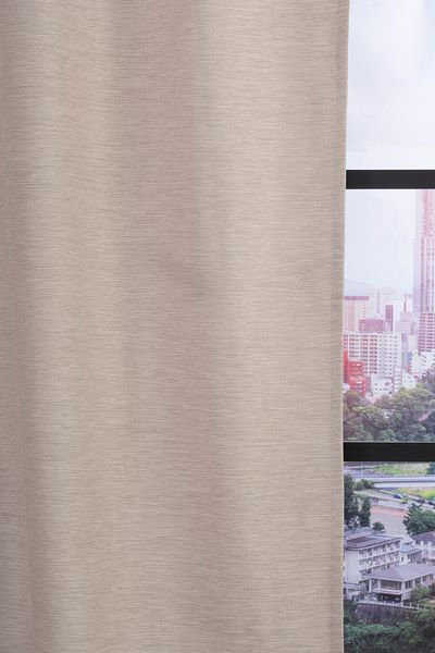 Premier Home Linen Background Curtain 140X270 Beige