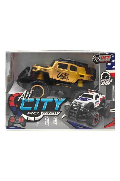 Generic HST Hyper Speed Las Vegas All City Crew Remote Control Truck Yellow and Black 6146A-H2