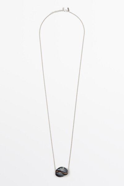 Massimo Dutti Seramik uçlu kolye