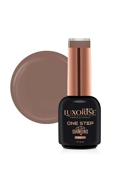 LUXORISE Oja semipermanentă One Step Diamond Caramel Macchiato 10ml, LUXORISE