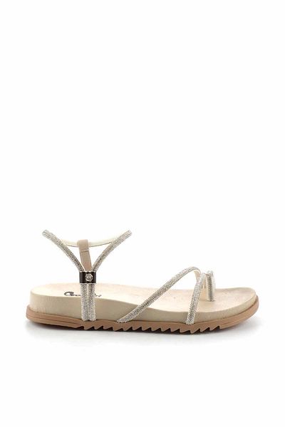 Bambi Sandale de damă Beige Lame K05197110109