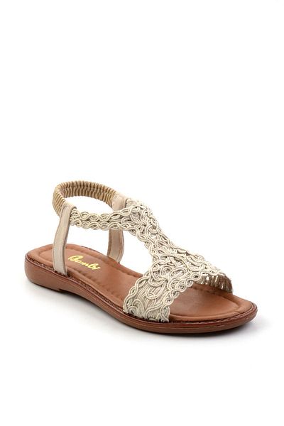 Bambi Beige Women's Sandals K05891050716