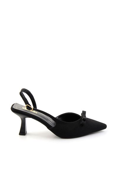 Bambi Pantofi clasici cu toc de damă negri mat K01074025238