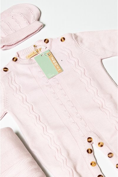 ZENİ BABY Newborn 5-Piece Knitwear Jumpsuit Set