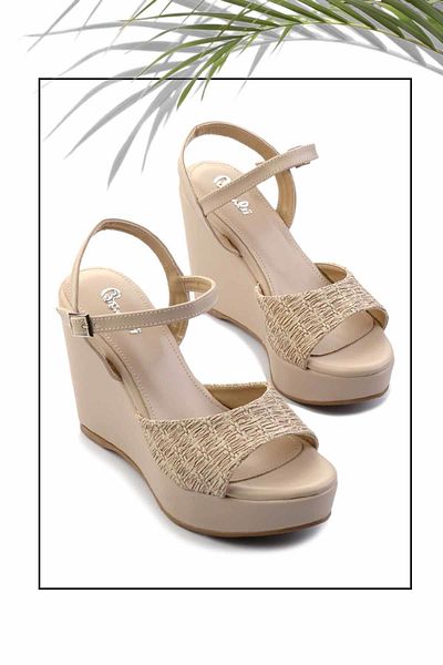 Bambi Beige Women's Sandals K05575003010