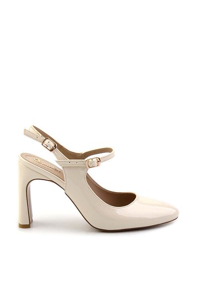 Bambi Beige Women's Classic Heeled Shoes K01209400008