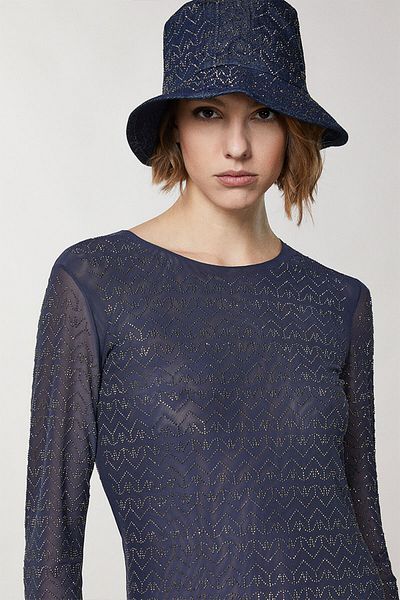 Patrizia Pepe DENIM HAT - PATRIZIA PEPE - BLUE, M