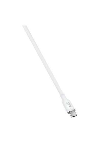 Generic AL FANAR 3A 480mbps Silicone USB-C to USB-C Fast Charging Cable White 1m C31C-CSW01
