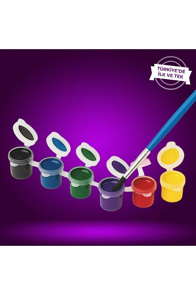Ceymas Hediyelik White Mug Cup Painting Set