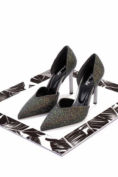 Bambi Black Women's Evening Dress Shoes K01397180478