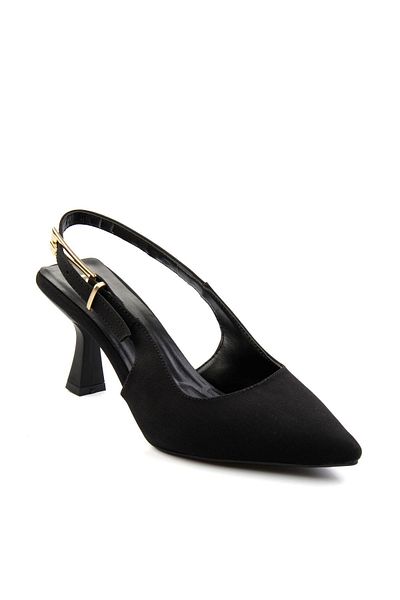 Bambi Pantofi clasici cu toc de damă negri mat K01074025138