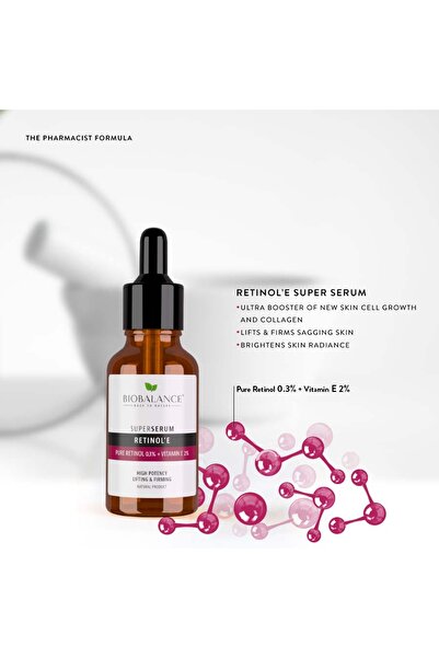 probio balance Super Serum Retinol'E with Vitamin E 2%, Anti-Imperfections, for Firmness, Bio Balance, 30 ml