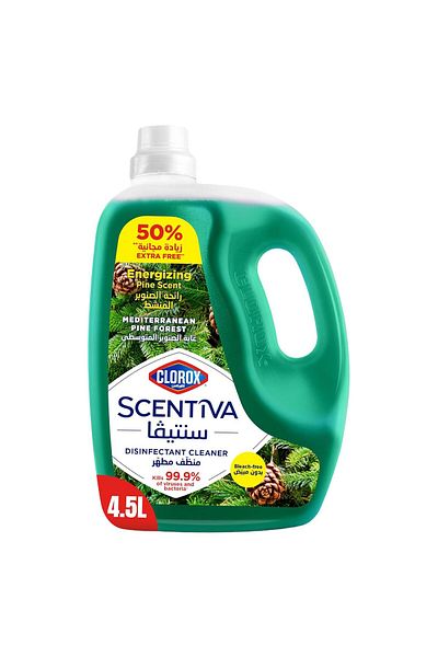 Clorox Scentiva Pine Multipurpose Disinfectant Cleaner Bleach Free 4.5 Litres